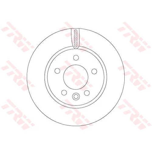 Brzdový kotúč TRW DF6589S
