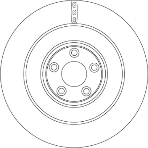 Brzdový kotúč TRW DF6654S - obr. 1
