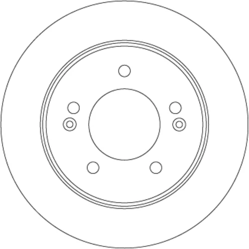 Brzdový kotúč TRW DF6725
