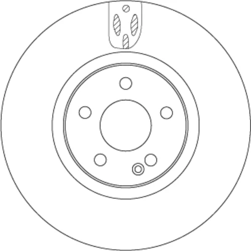 Brzdový kotúč TRW DF6744S - obr. 1