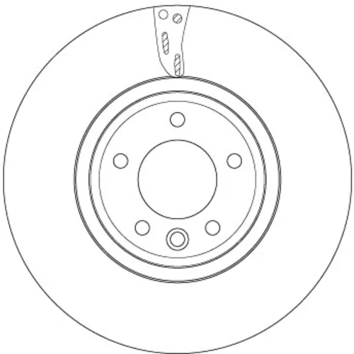 Brzdový kotúč TRW DF6954S