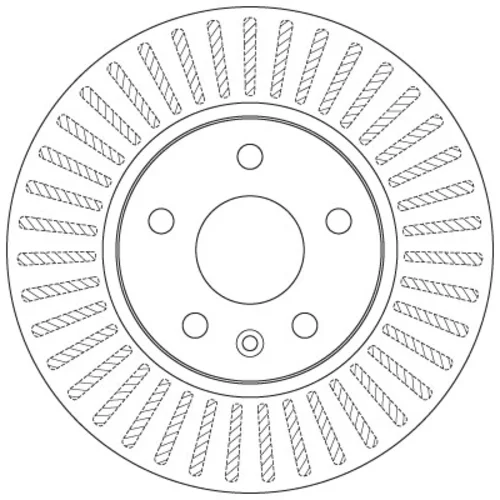 Brzdový kotúč TRW DF7475 - obr. 2