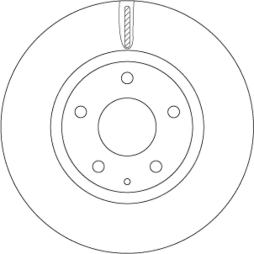 Brzdový kotúč TRW DF8052 - obr. 1