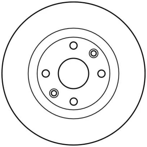 Brzdový kotúč TRW DF2585 - obr. 1