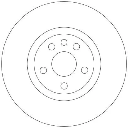 Brzdový kotúč TRW DF4257 - obr. 1