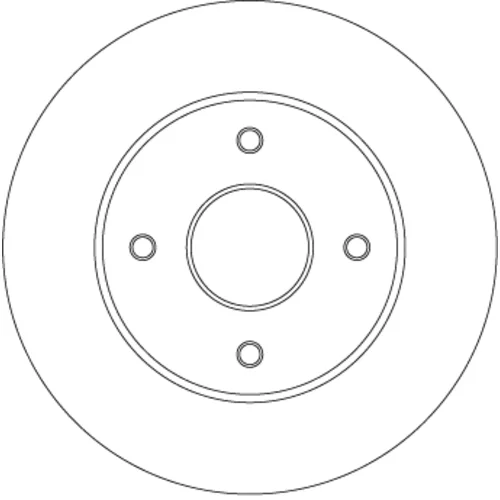 Brzdový kotúč TRW DF4452BS - obr. 1