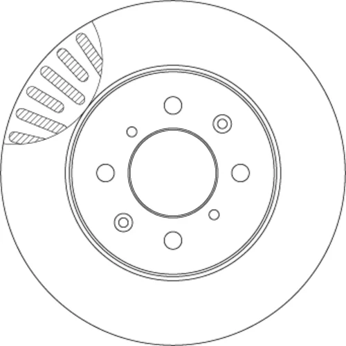 Brzdový kotúč TRW DF4825 - obr. 1