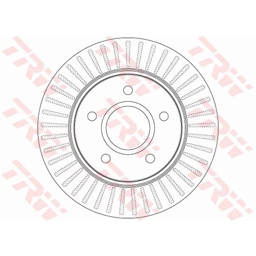Brzdový kotúč TRW DF6253S