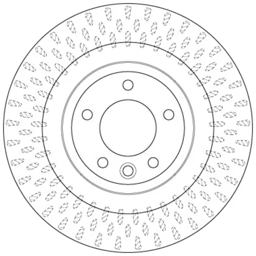 Brzdový kotúč TRW DF6528S - obr. 1