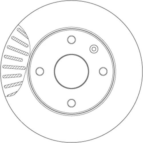 Brzdový kotúč TRW DF7218 - obr. 1