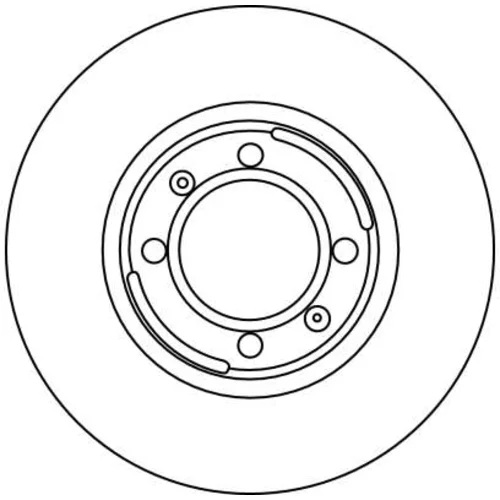 Brzdový kotúč TRW DF1708 - obr. 1