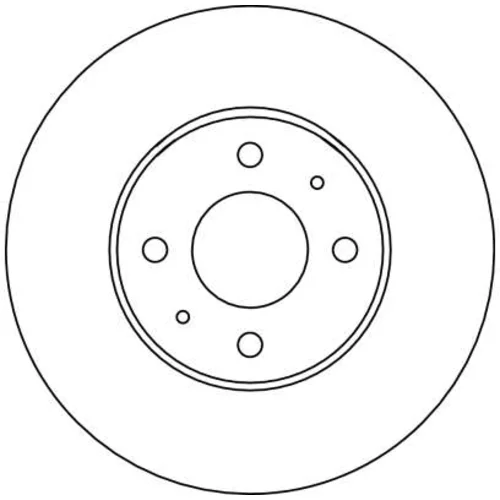 Brzdový kotúč TRW DF4024 - obr. 1