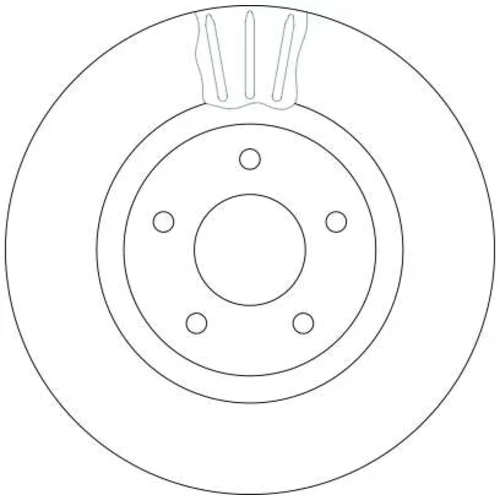 Brzdový kotúč TRW DF4219S - obr. 1