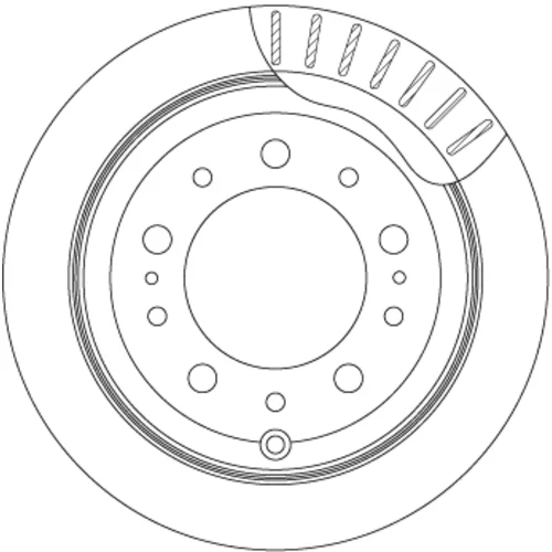 Brzdový kotúč TRW DF4483 - obr. 1