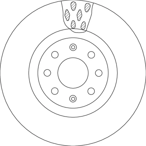 Brzdový kotúč TRW DF4737 - obr. 1