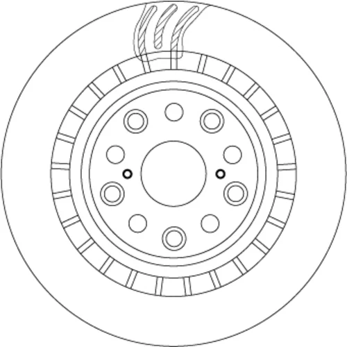 Brzdový kotúč TRW DF6039S - obr. 1