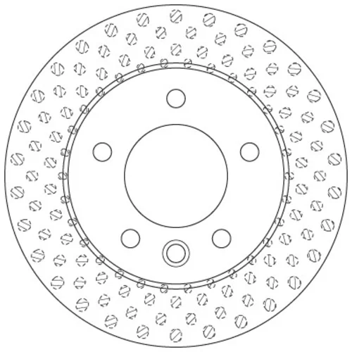 Brzdový kotúč TRW DF6194S - obr. 1