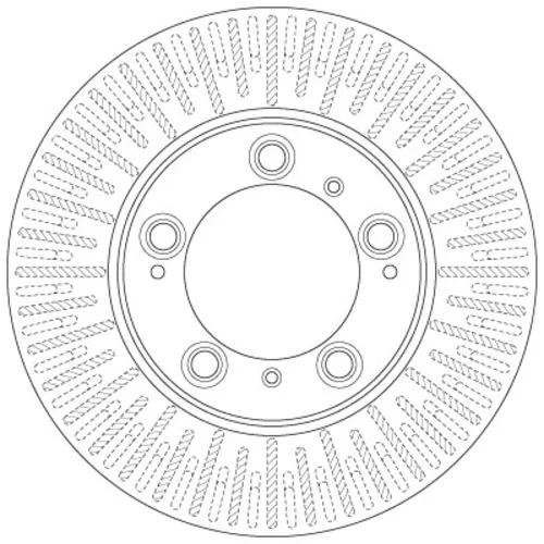 Brzdový kotúč TRW DF6411 - obr. 1