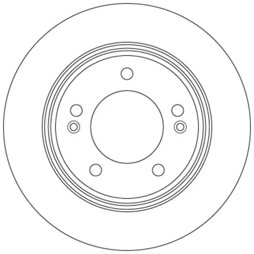 Brzdový kotúč TRW DF6627 - obr. 1