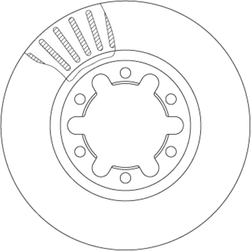 Brzdový kotúč TRW DF7237 - obr. 1