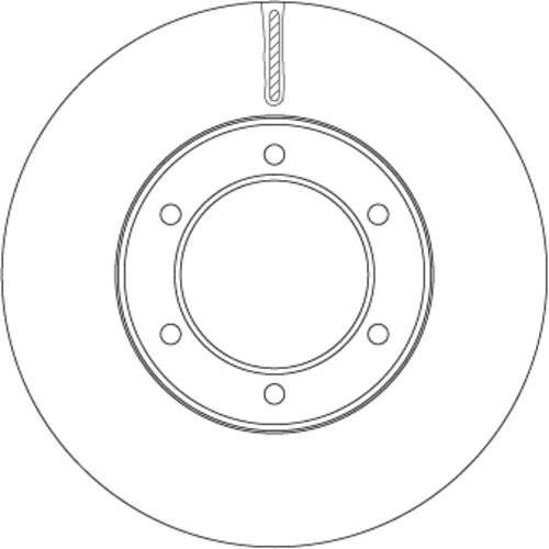 Brzdový kotúč TRW DF7412 - obr. 1