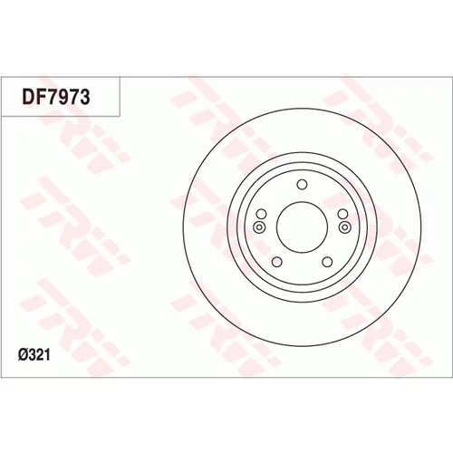 Brzdový kotúč TRW DF7973 - obr. 2