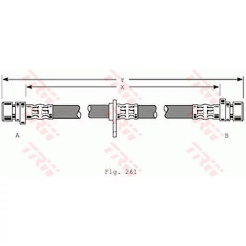 Brzdová hadica PHA367 /TRW/