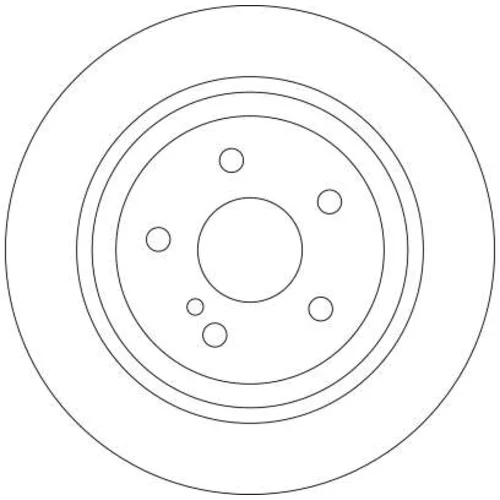 Brzdový kotúč TRW DF4437 - obr. 1