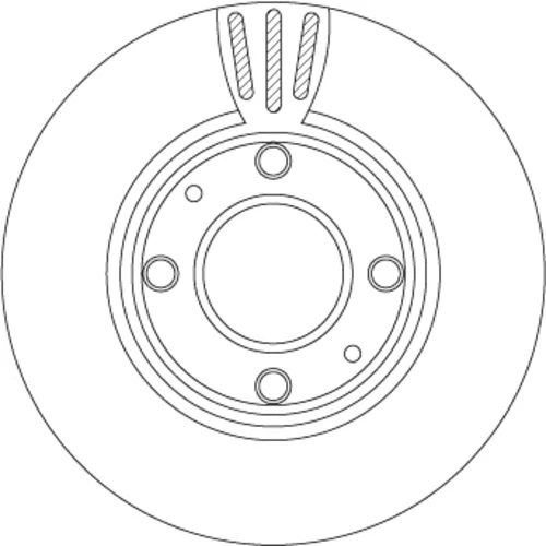 Brzdový kotúč TRW DF4496 - obr. 1