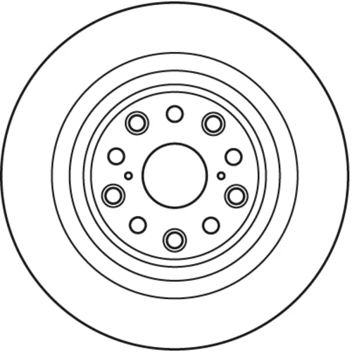 Brzdový kotúč TRW DF6038S - obr. 1