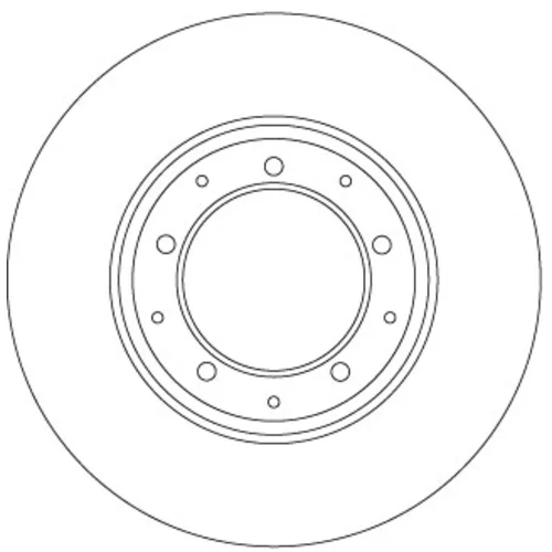 Brzdový kotúč TRW DF6905
