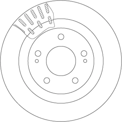 Brzdový kotúč TRW DF7276 - obr. 1