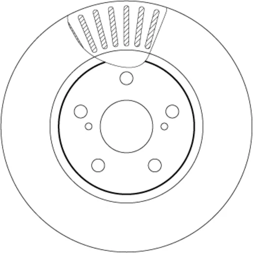 Brzdový kotúč TRW DF7340 - obr. 1