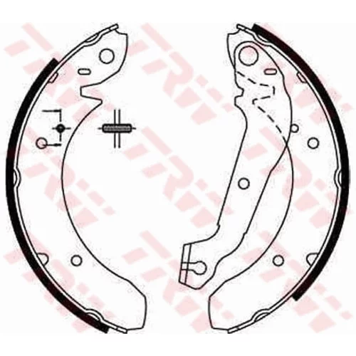 Sada brzdových čeľustí TRW GS6152