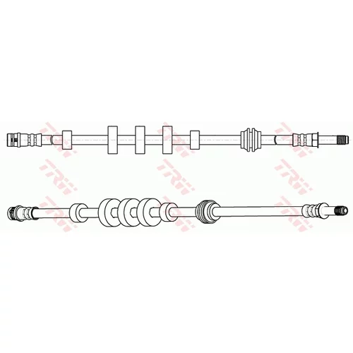 Brzdová hadica TRW PHB617 - obr. 1