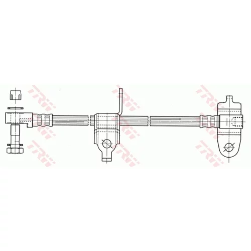 Brzdová hadica TRW PHD953 - obr. 1