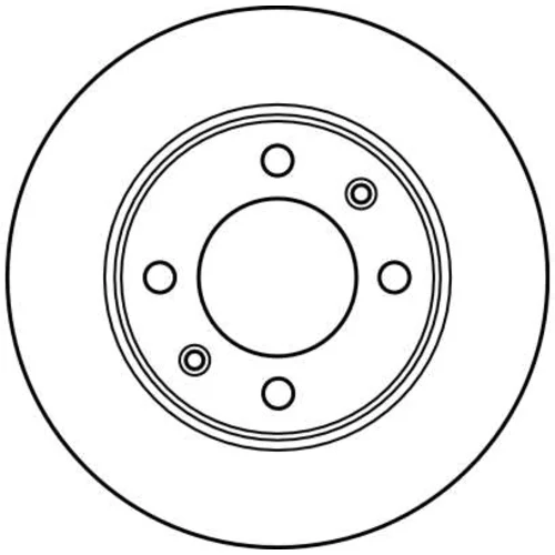 Brzdový kotúč TRW DF2581 - obr. 1