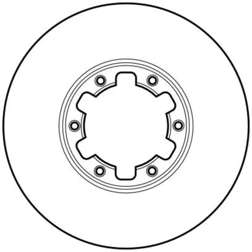 Brzdový kotúč TRW DF2625 - obr. 1