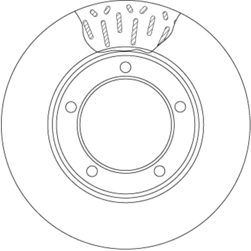 Brzdový kotúč TRW DF4506 - obr. 1