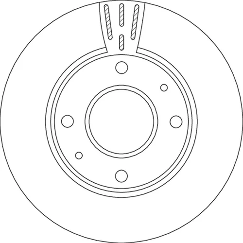 Brzdový kotúč TRW DF4698 - obr. 1