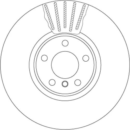 Brzdový kotúč TRW DF6001S - obr. 1