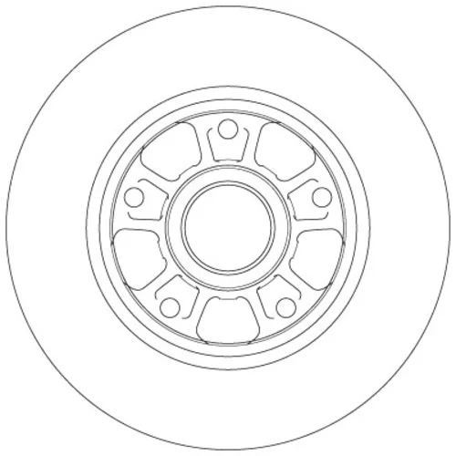 Brzdový kotúč TRW DF6182 - obr. 1