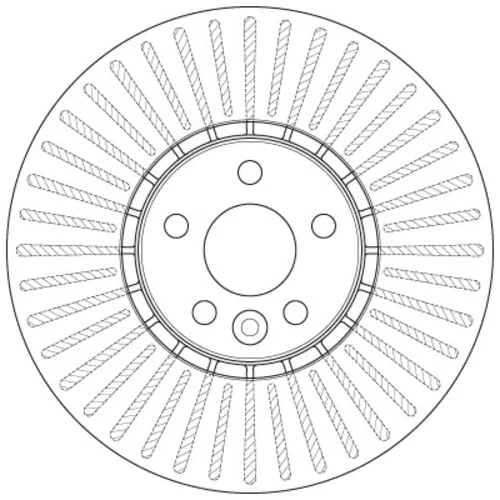 Brzdový kotúč TRW DF6472S - obr. 1