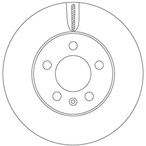 Brzdový kotúč TRW DF6584 - obr. 1