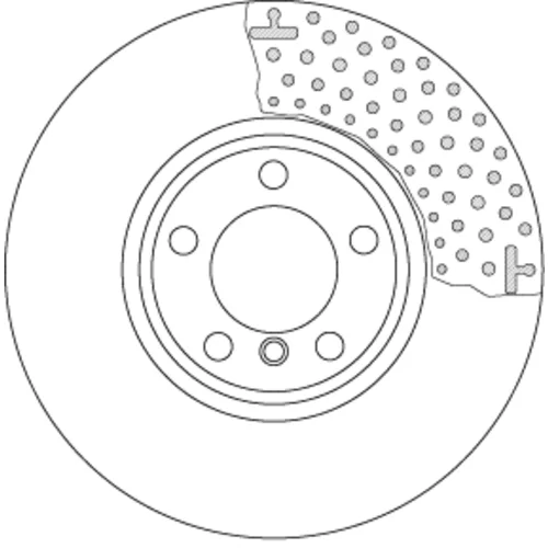 Brzdový kotúč TRW DF6603S - obr. 1