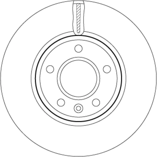 Brzdový kotúč TRW DF7923 - obr. 1