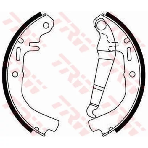 Sada brzdových čeľustí TRW GS8078