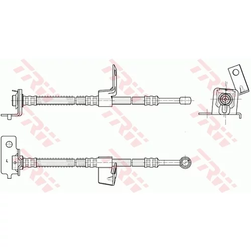 Brzdová hadica TRW PHD954 - obr. 1
