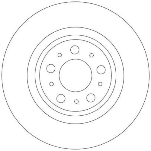 Brzdový kotúč TRW DF4338 - obr. 1