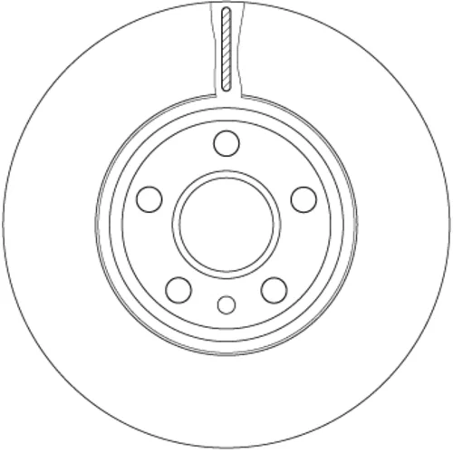 Brzdový kotúč TRW DF4850S - obr. 1